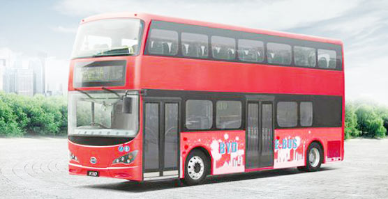 BYD suministra a Londres los primeros autobuses de dos pisos 100% eléctricos del mundo