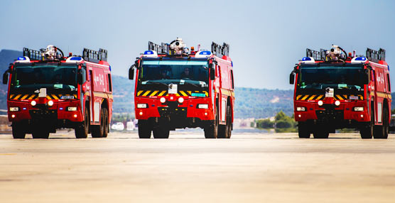 El Aeropuerto de Palma pone en servicio los primeros camiones contraincendios Magirus Dragonx6 de nueva generación