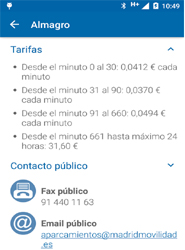 Una nueva app de la EMT de Madrid ofrece información completa y en tiempo real de 58 aparcamientos públicos en la ciudad