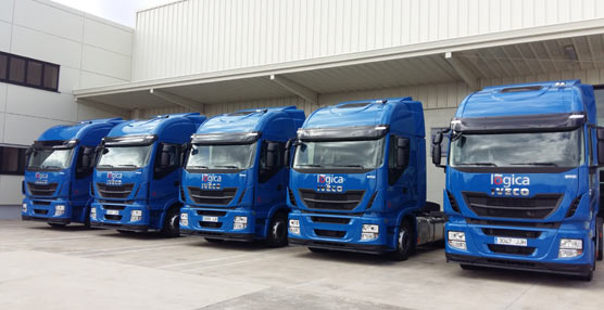 La empresa de transportes burgalesa L&oacute;gica Aranda ampl&iacute;a su flota con cinco nuevos camiones Iveco Stralis Hi-Way