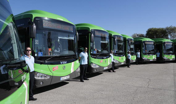 Autobuses interurbanos de Madrid.