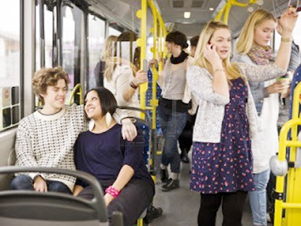 Viajar en transporte público, bueno para la salud