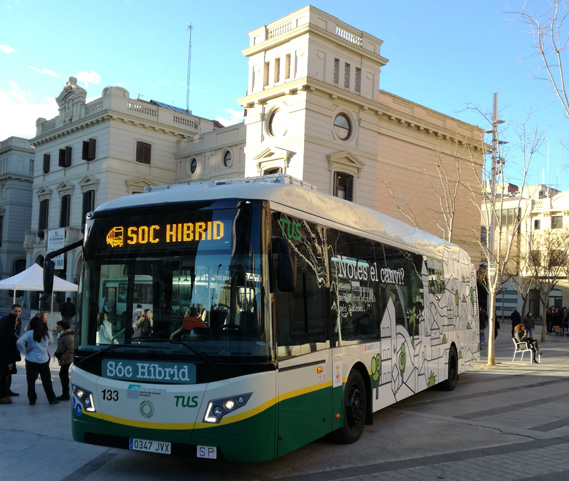 El autobús adquirido a Vectia por Trasportes Urbanos de Sabadell.