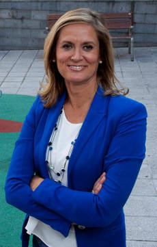 La alcaldesa, Amaia del Campo.