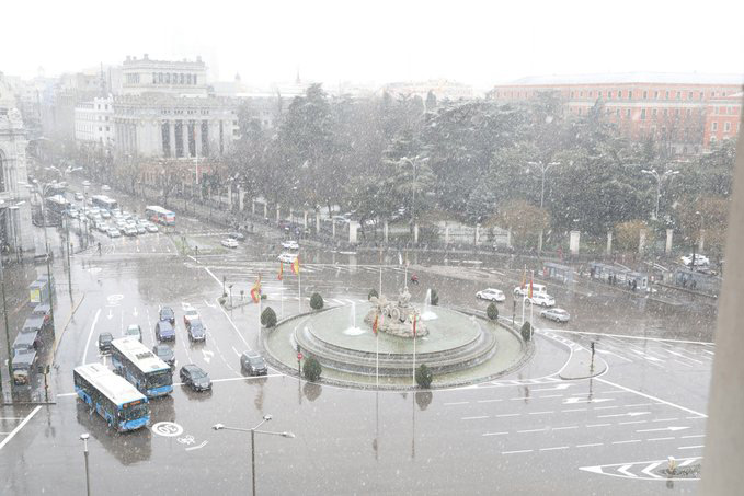 EMT Madrid recupera el servicio poco a poco tras la nevada