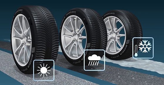 Las prestaciones de los 'all season' son similares a las que ofrecen los neumáticos de verano con altas temperaturas (en seco y en mojado) y a los de invierno cuando la calzada está fría y deslizante.