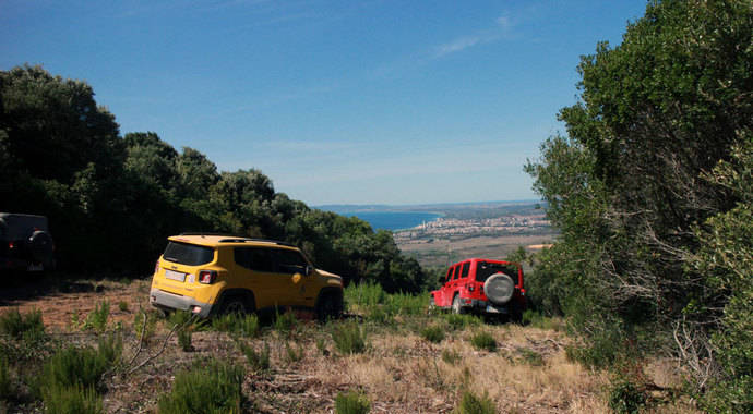 Jeep y Autonomy en el parque regional de la Maremma