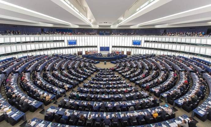 Interior del Parlamento Europeo.