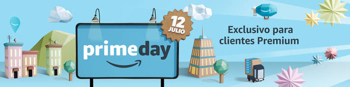 Cartel promocional del Prime Day de Amazon.es.