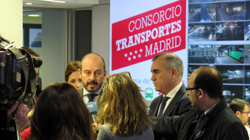 Pedro Rollán, consejero de Transportes, Vivienda e Infraestructuras de la Comunidad de Madrid, habla del balance del transporte público durante las fiestas navideñas.