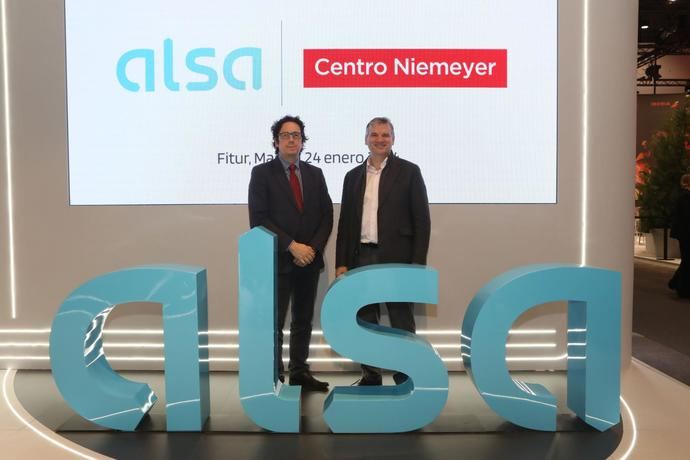Alsa y el Centro Niemeyer firman un convenio de colaboración en Fitur
