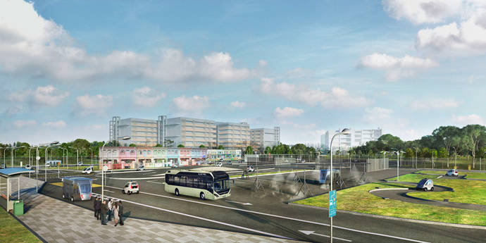 Volvo y NTU inician pruebas con buses eléctricos autónomos en Singapur