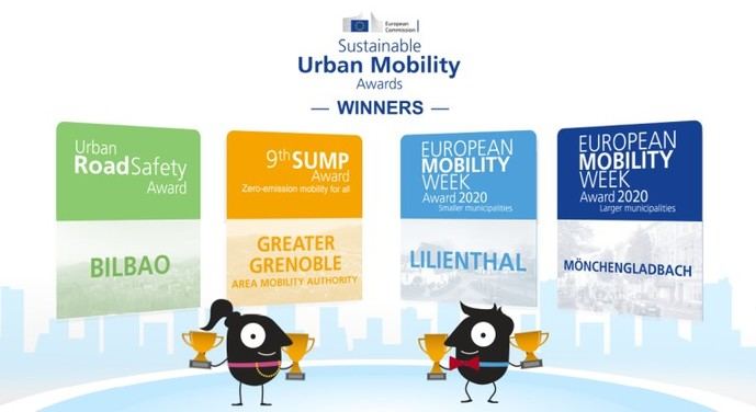 Ganadores de los premios europeos de movilidad sostenible