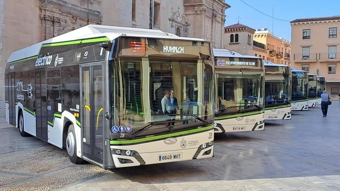 12,8 millones de pasajeros usaron el bus urbano en Elche en 2024