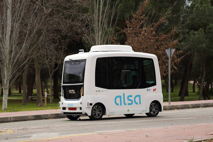 Alsa opera el primer bus autónomo en tráfico abierto