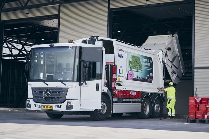 El eEconic ya ejerce como camión de la basura en Aarhus