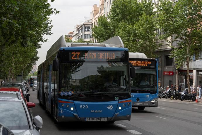 Nuevas paradas provisionales para autobuses EMT Madrid