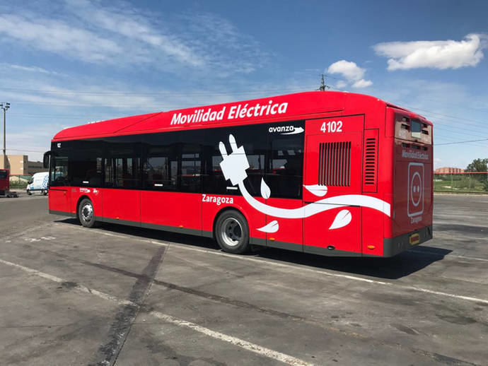 Avanza prueba el nuevo autobús eléctrico de MAN en Zaragoza