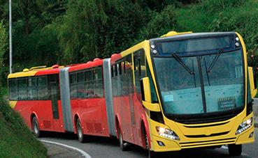 Scania entrega 741 autobuses de gas a Bogotá