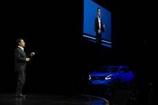 Carlos Ghosn DUrante su discurso inaugural en el Consumer Electronics Show 
