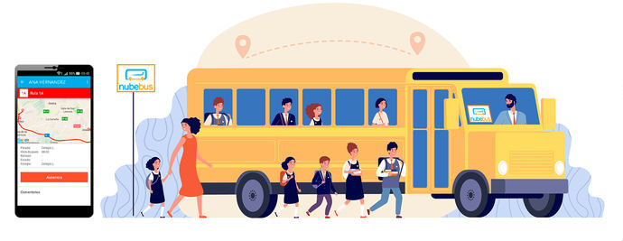 Acompañantes Nubebus, la nueva plataforma para la digitalización del transporte escolar