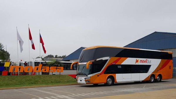 Modasa de Perú muestra su nuevo autocar de dos pisos, el Zeus 4
