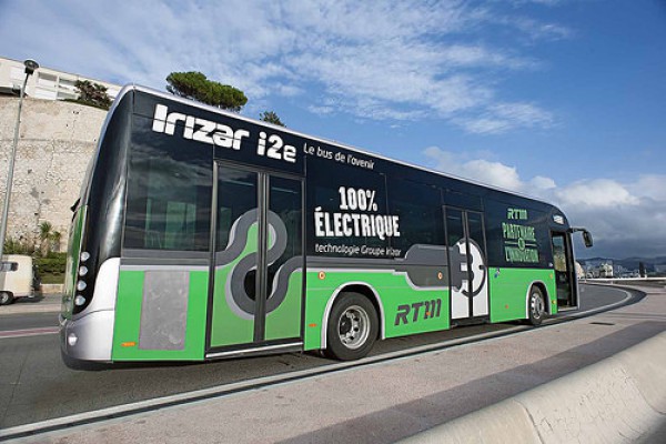 Uno de los seis autobuses eléctricos de Irizar para la ciudad de Marsella.