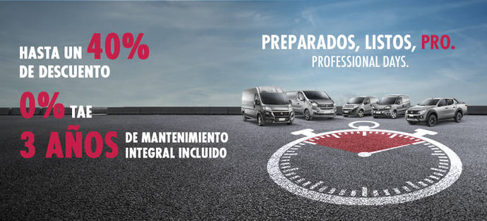 Modelos de Fiat Professional con promociones durante los Professional Days.