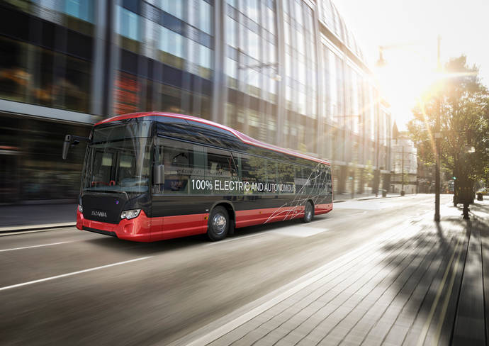 Scania y Nobina son pioneras en los e-buses autónomos, en Suecia