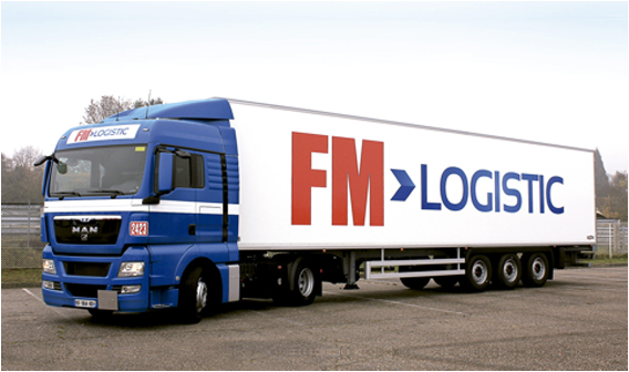 Un camión de FM Logistic.