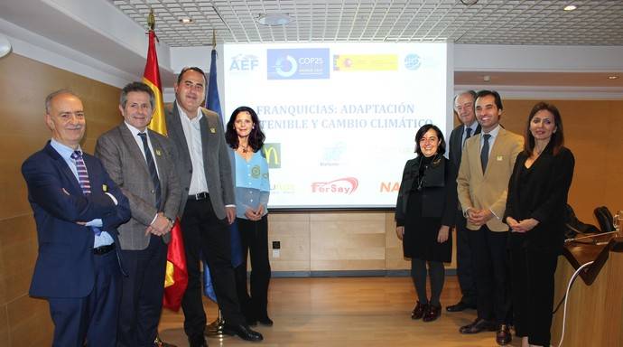 Participantes en la jornada que la Asociación Española de Franquiciadores (AEF) organizó el pasado 10 de diciembre en el marco de la Cumbre del Clima de Madrid 2019.