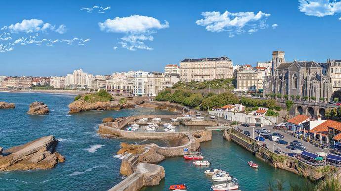 Vista de la ciudad gala de Biarritz, donde en agosto se celebrará la cumbre del G7.