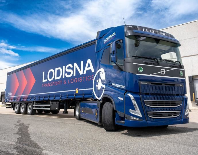 Lodisna incorpora un camión 100% eléctrico de Volvo Trucks