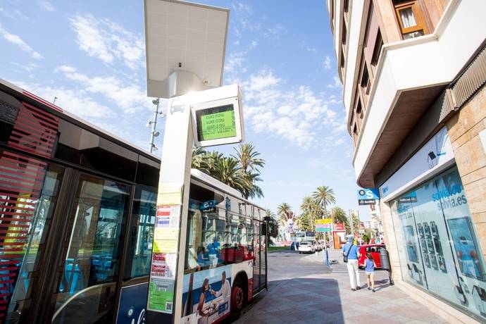 Las nuevas paradas de Alicante están alimentadas únicamente por energía solar.