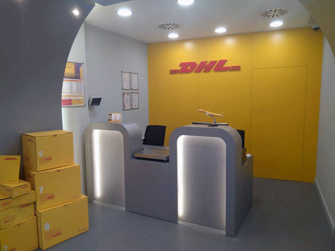 El nuevo punto de DHL en Alicante.