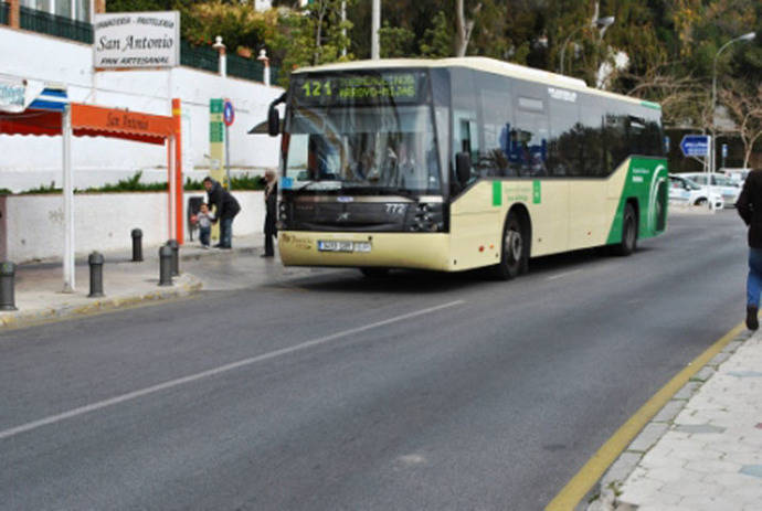 Un autobús del Consorcio de Transportes de Málaga.