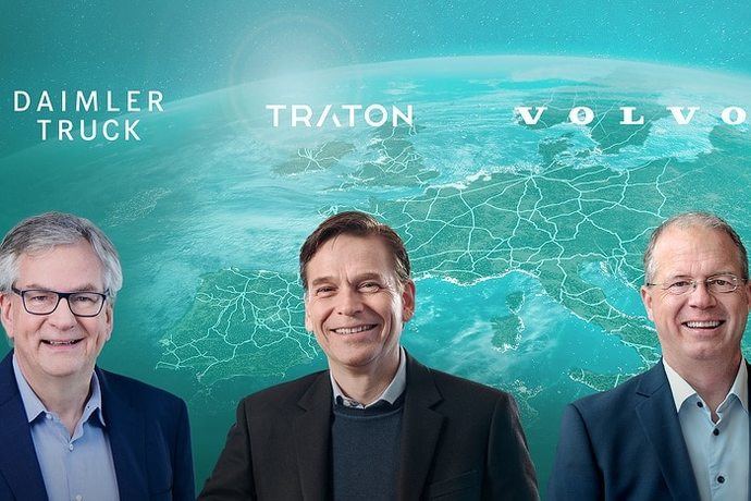 Volvo, Traton y Daimler Truck unidas por la infraestructura de carga