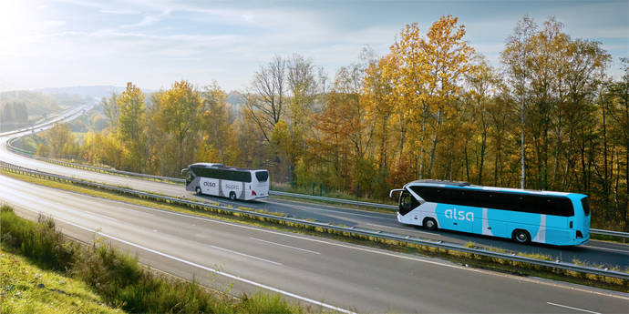 Los nuevos diseños de los autobuses de Alsa.