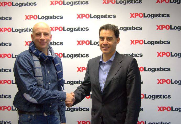 José Luis Martínez Maldonado, administrador de Maldopar y José Luis Arenas, director general Transport Solutions Iberia de XPO Logistics. 