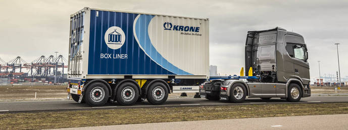 Krone presenta el Box Liner para el transporte de contenedores