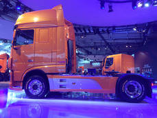 Los nuevos prototipos se montaron en un camión eficiente de DAF durante la IAA.