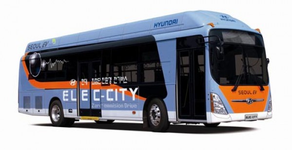 El prototipo de autobús eléctrico creado por Hyundai en 2010, que no fue rentable producir en masa.