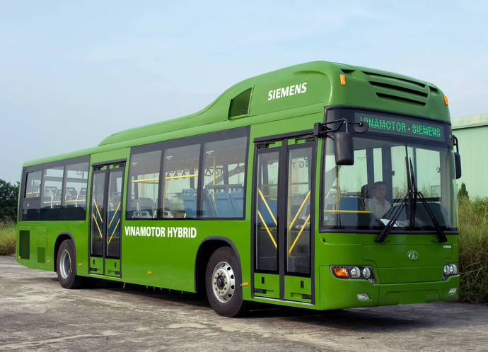 Un autobús con sistemas Siemens.