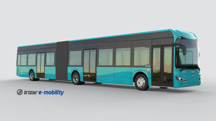 Con una energía embarcada de 560 kWh y una autonomía de 220-250km, los autobuses del modelo Irizar ie bus de nueva generación disponen de tres puertas.