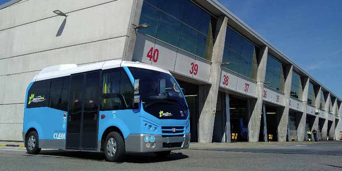 El minibús a prueba por la EMT de Madrid.