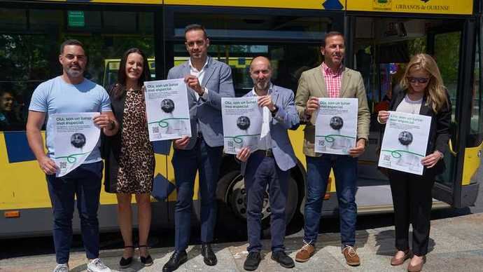 Urbanos de Ourense participa en una campaña contra el cáncer de piel