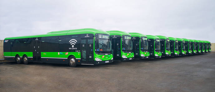 Los nuevos autobuses de Auto Periferia.