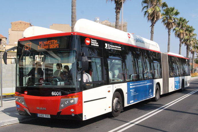 Un autobús de la AMB.