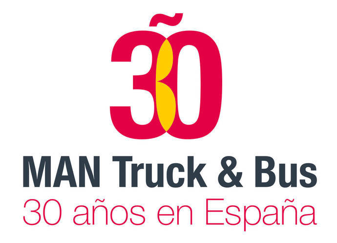 Logo creado por MAN Iberia para la celebración de sus 30 años en España.