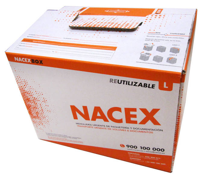 La nueva caja reutilizable creada por Nacex.